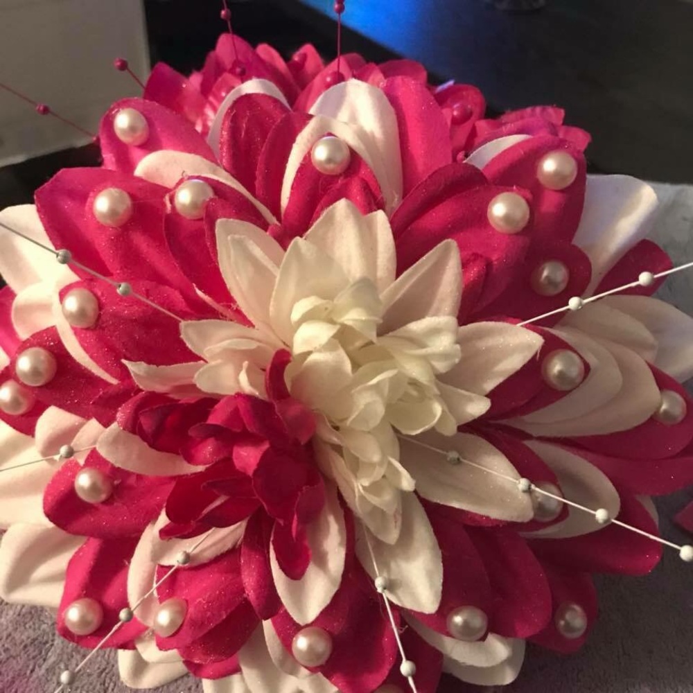 Beautiful artificial hand made flowers!